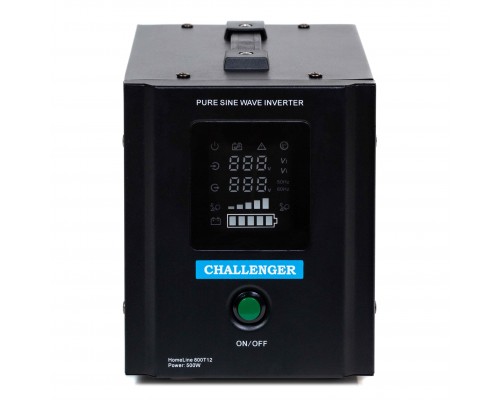 ДБЖ Challenger HomeLine 800T12 з правильною синусоїдою, 12В, 500Вт HL800T12